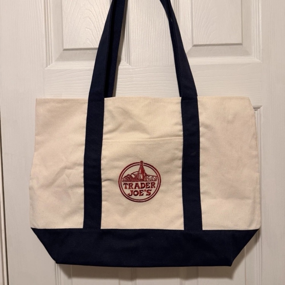 Trader Joe's Canvas Tote Bag brand new never used no tag